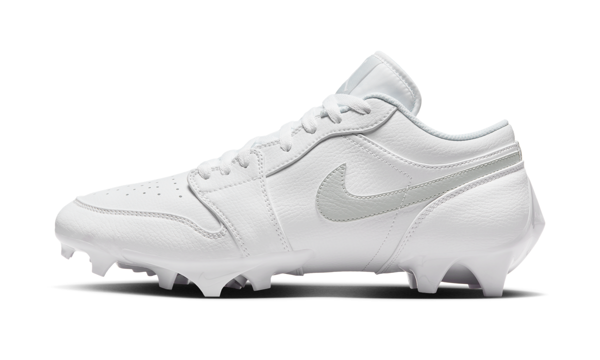 Air Jordan 1 Low TD Cleat White Grey Fog FJ6245-101 — Vista 1