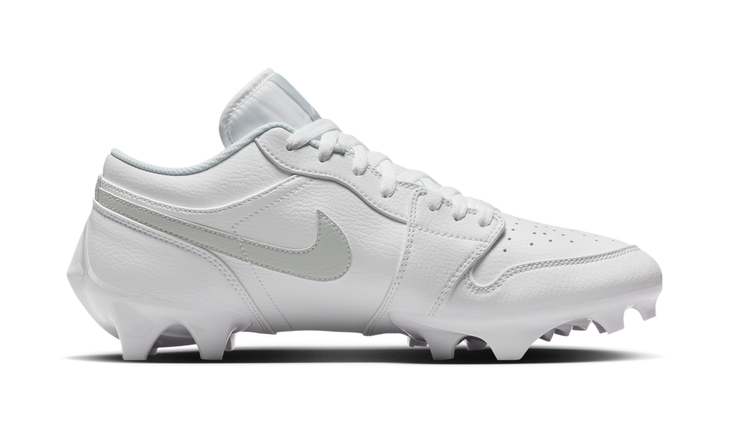 Air Jordan 1 Low TD Cleat White Grey Fog FJ6245-101 — Vista 2