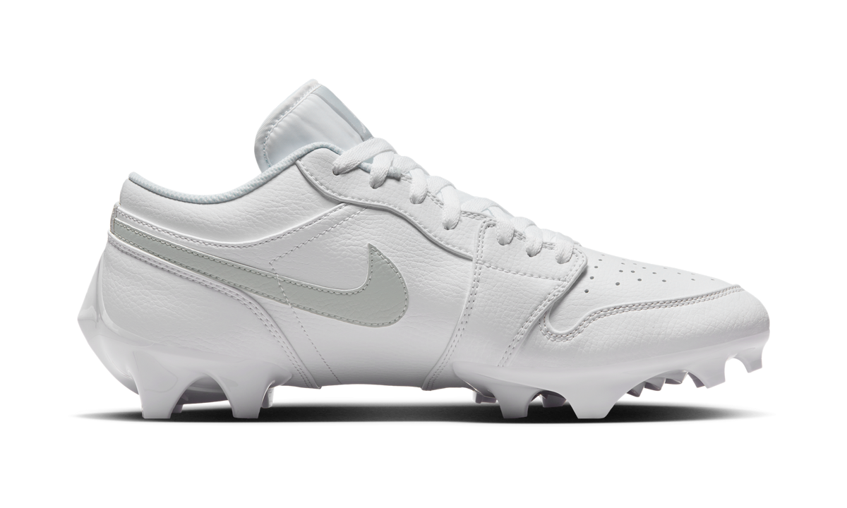 Air Jordan 1 Low TD Cleat White Grey Fog FJ6245-101 — Vista 2