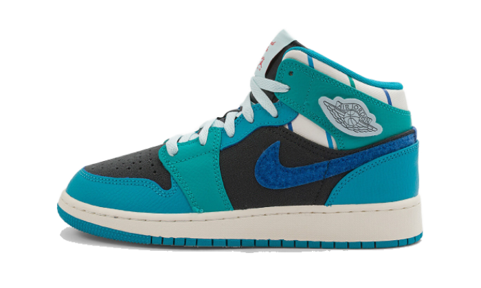 AIR JORDAN 1 MID GLACIER BLUE (GS) FJ9482-004 — Vista 1