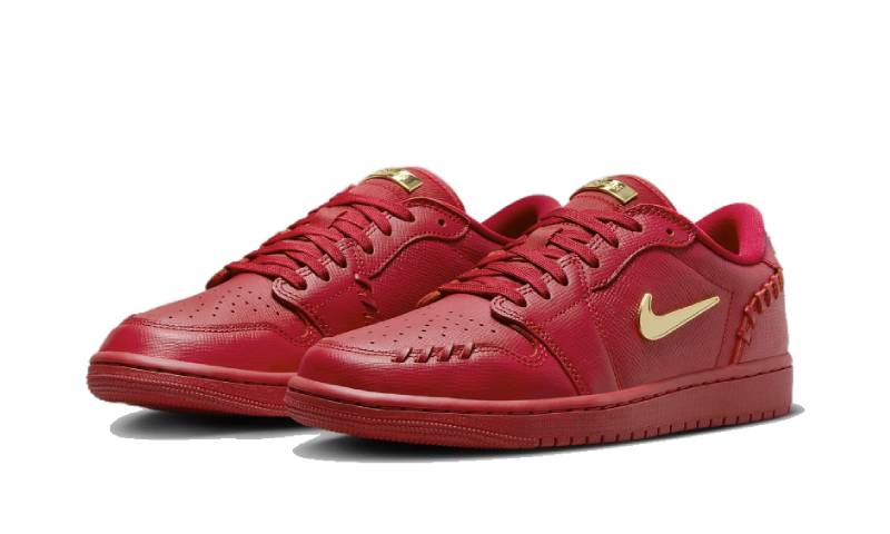 Air Jordan 1 Low Method of Make Gym Red Metallic Gold FN5032-607 — Vista 2