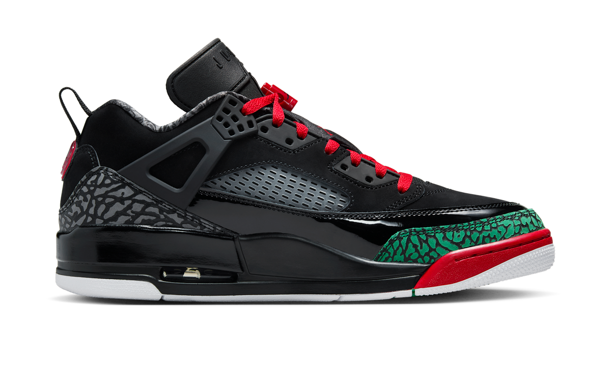 Air Jordan Spizike Low Black Classic Green White Varsity Red FQ1759-060 — Vista 2