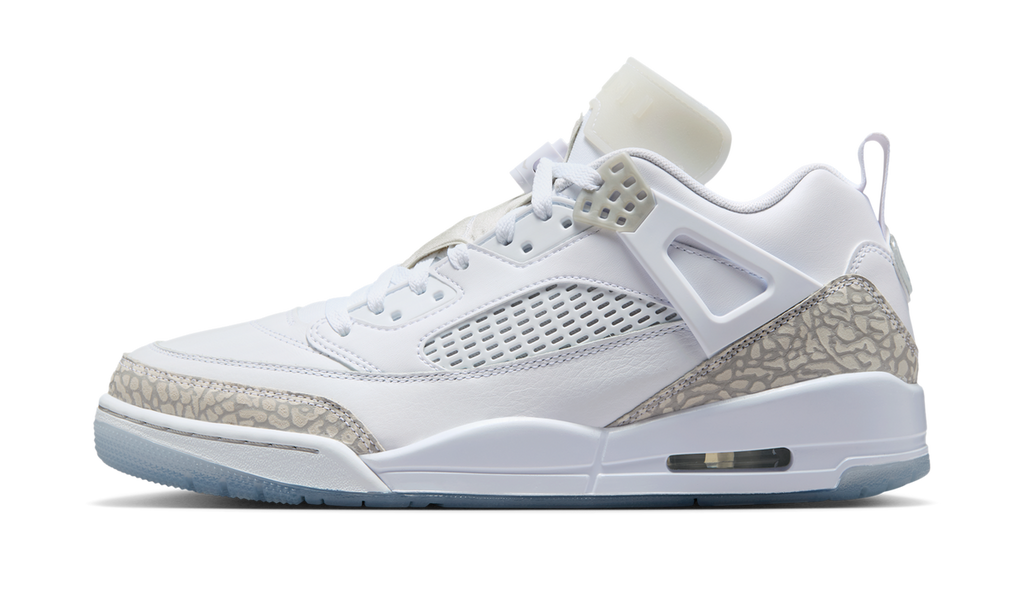 Air Jordan Spizike Low White Metallic Silver Barely Blue Neutral Grey FQ1759-103 — Vista 1