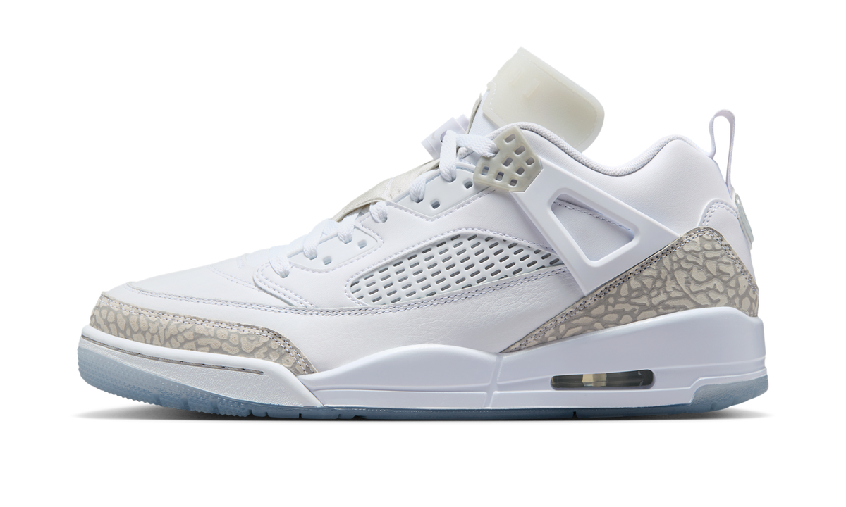 Air Jordan Spizike Low White Metallic Silver Barely Blue Neutral Grey FQ1759-103 — Vista 1