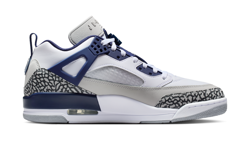 Air Jordan Spizike Low White Neutral Grey Anthracite Midnight Navy FQ1759-140 — Vista 2