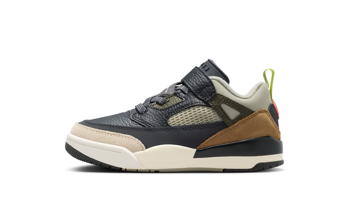 Air Jordan Spizike Low Anthracite Mango Cargo Khaki (PS) FQ3951-007 — Vista 1