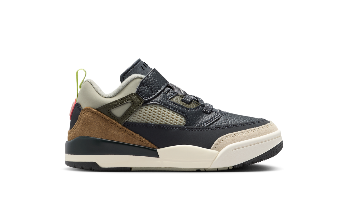 Air Jordan Spizike Low Anthracite Mango Cargo Khaki (PS) FQ3951-007 — Vista 2