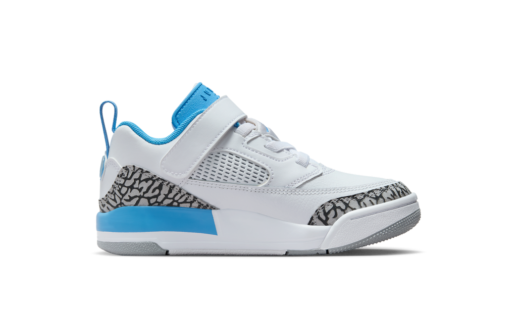 Air Jordan Spizike Low White Wolf Grey Anthracite University Blue (PS) FQ3951-141 — Vista 2