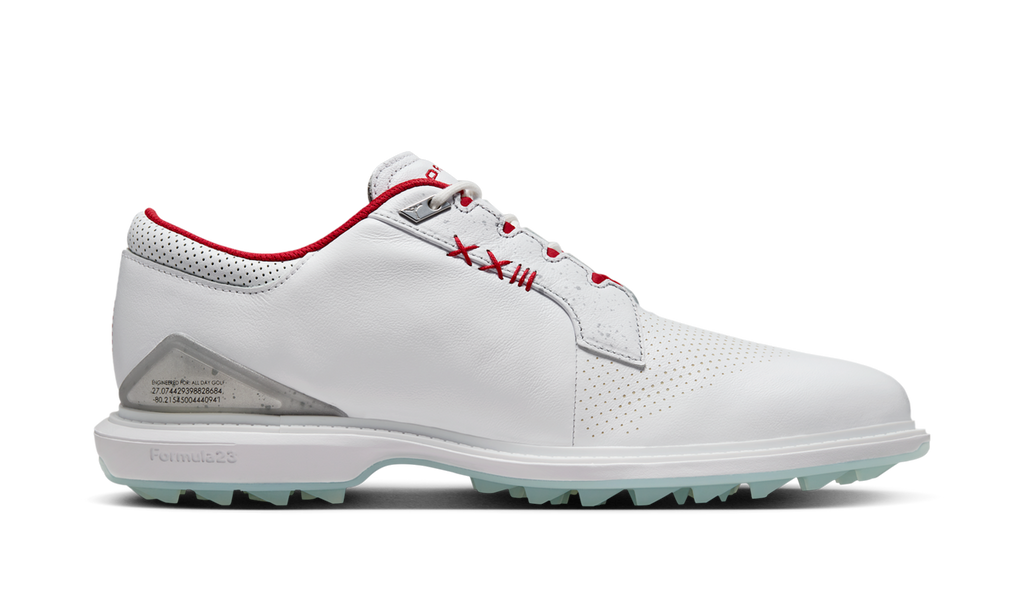 Air Jordan ADG 5 White Fire Red FQ6642-101 — Vista 2