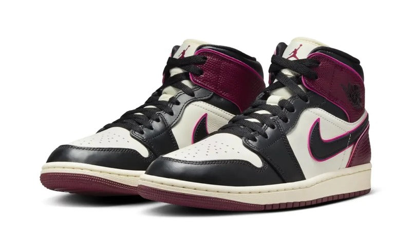 Air Jordan 1 Mid SE Bordeaux FQ7818-101 — Vista 2