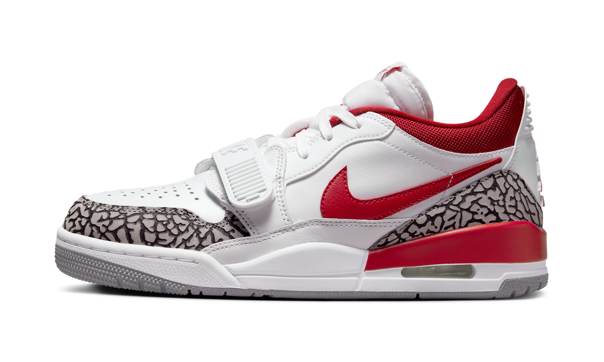 Air Jordan Legacy 312 Low White Cement Gym Red (Women's) FQ7827-106 — Vista 1