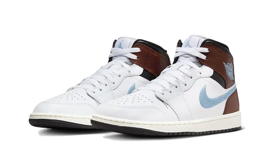 Air Jordan 1 Retro Mid SE Brown Blue Grey FQ7831-142 - Vista 2