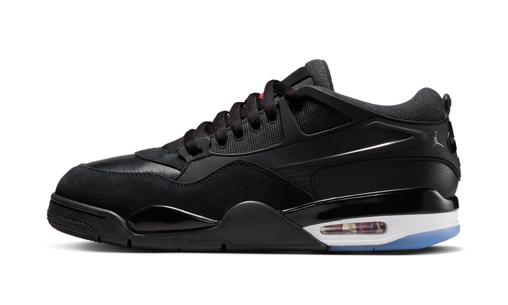 Air Jordan 4 RM Black White Varsity Red FQ7939-009 — Vista 1