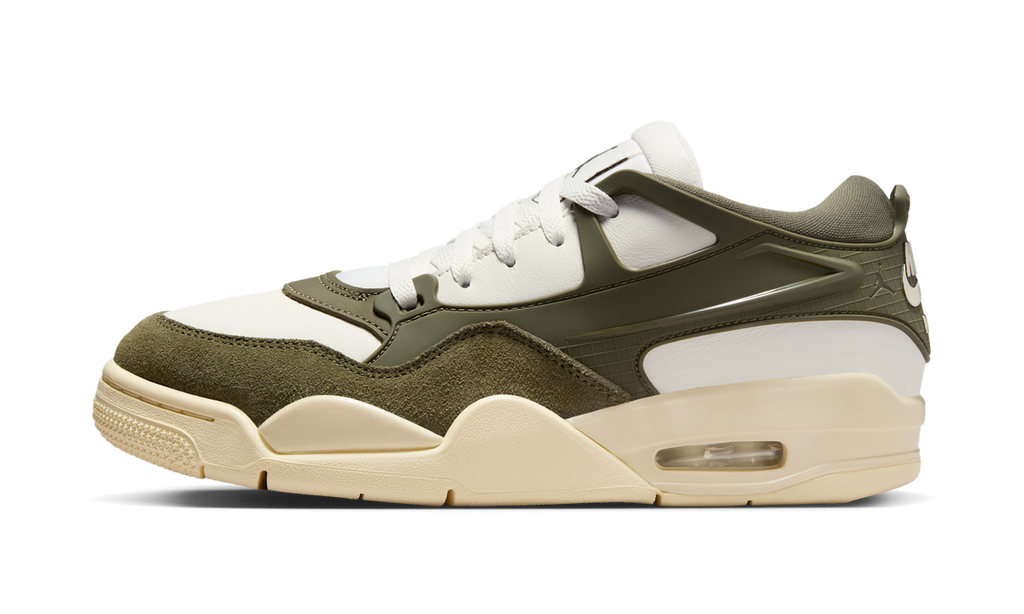 Air Jordan 4 RM Sail Medium Olive (Women's) FQ7940-121 — Vista 1