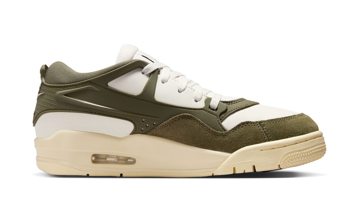 Air Jordan 4 RM Sail Medium Olive (Women's) FQ7940-121 — Vista 2