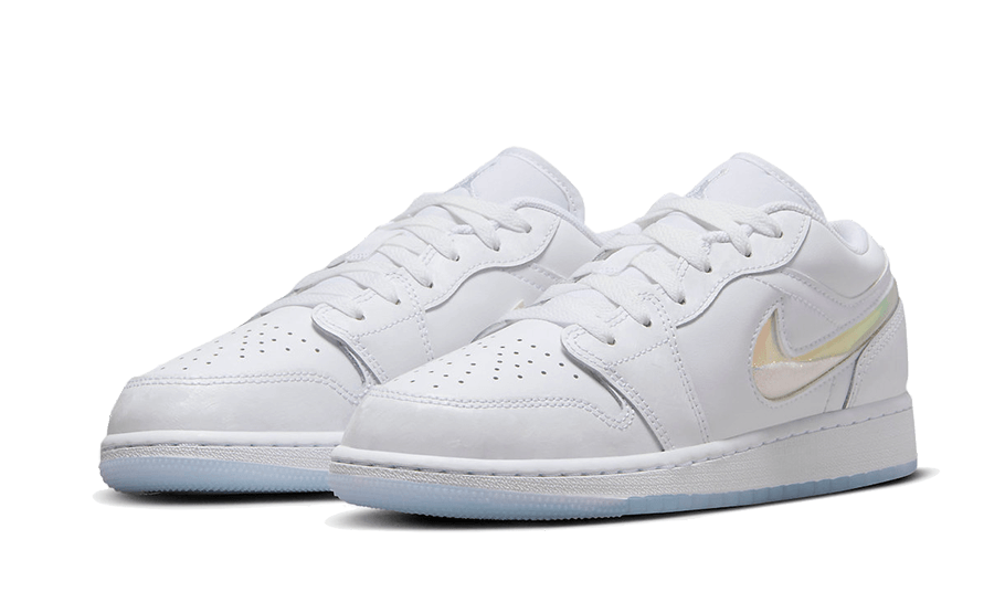 Air Jordan 1 Low Glitter Swoosh FQ9112-100 — Vista 2