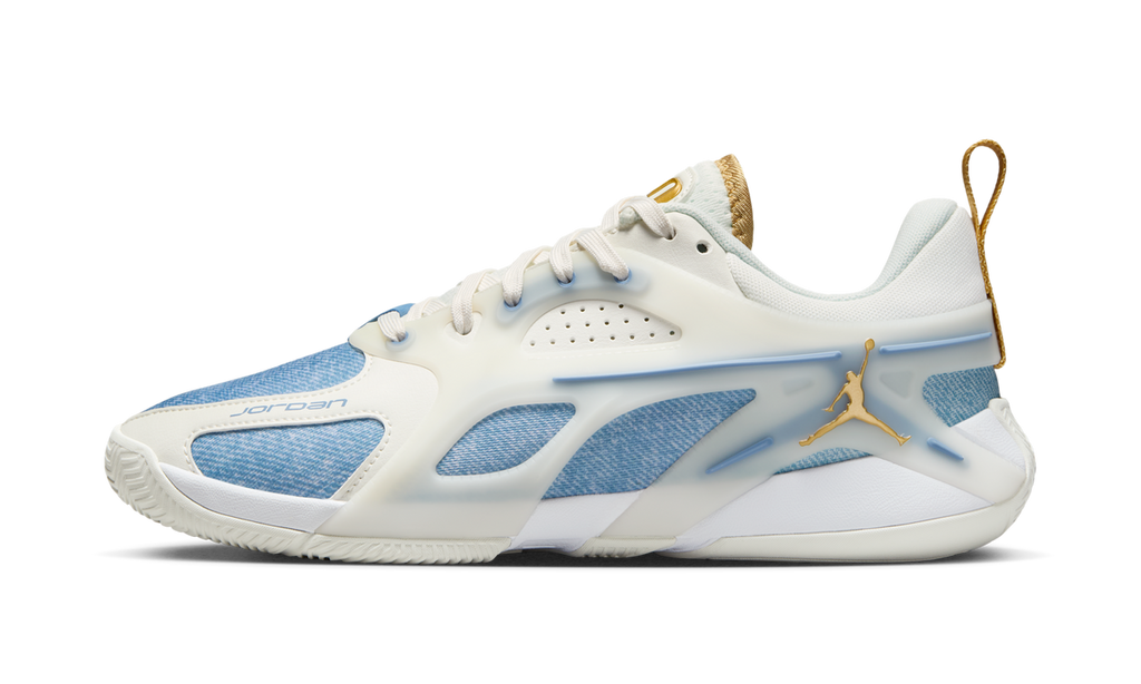 Air Jordan Heir Denim Gold (Women's) FZ2471-104 — Vista 1