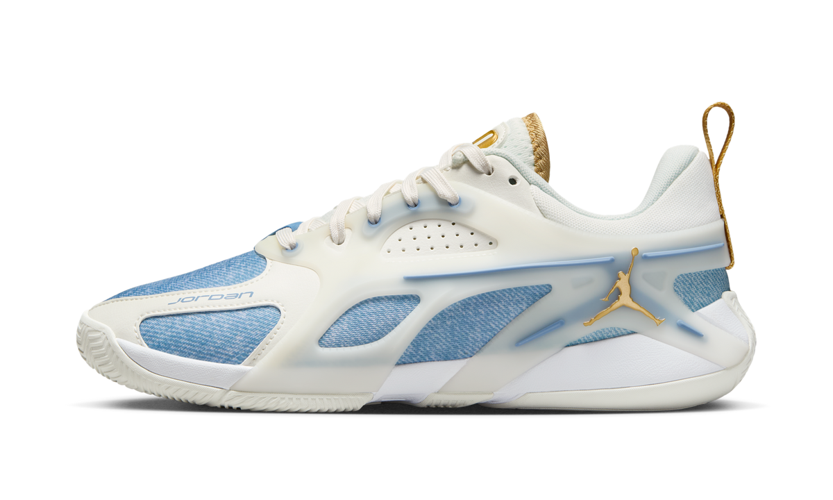 Air Jordan Heir Denim Gold (Women's) FZ2471-104 — Vista 1