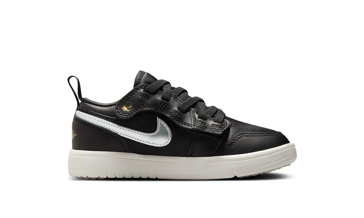 Air Jordan 1 Low Alt SE Black Silver Sail Gold (PS) FZ3920-001 — Vista 2