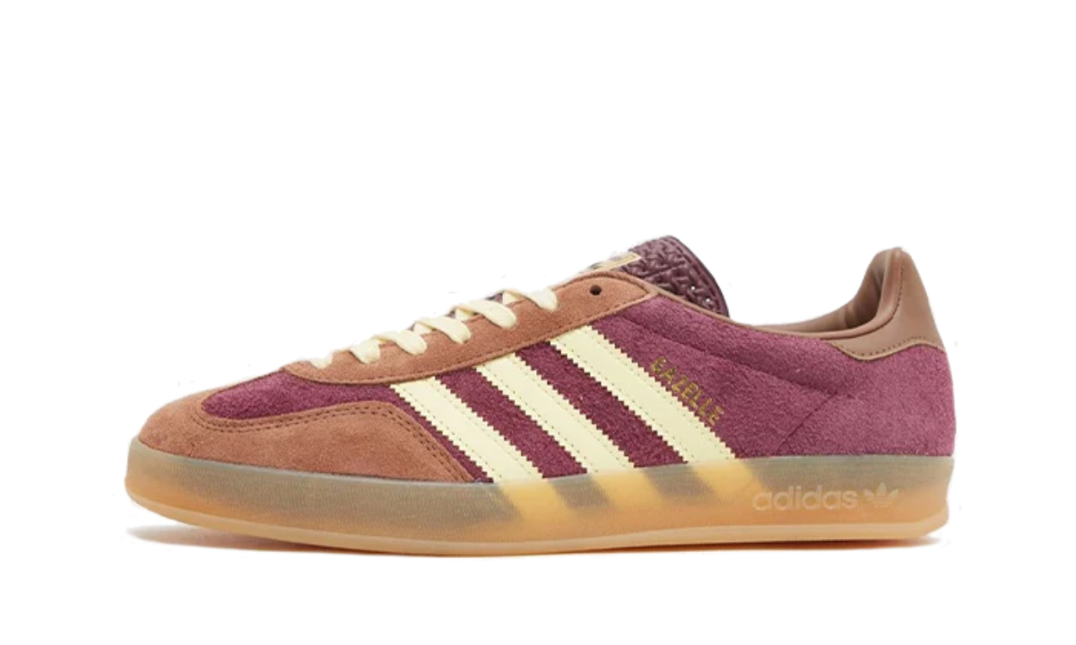 Adidas Gazelle Indoor Maroon Almost Yellow