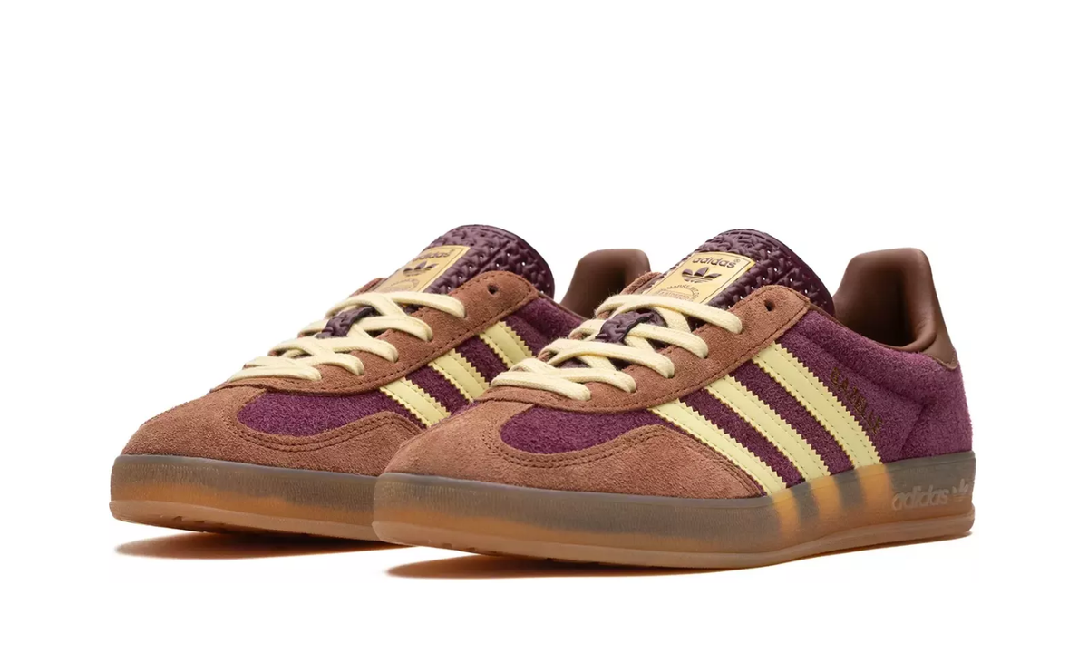 Adidas Gazelle Indoor Maroon Almost Yellow