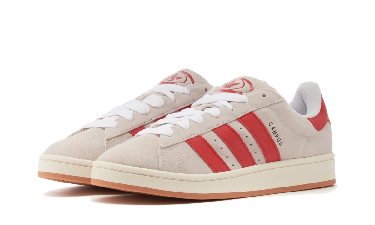 Adidas Campus 00s Crystal White Better Scarlet