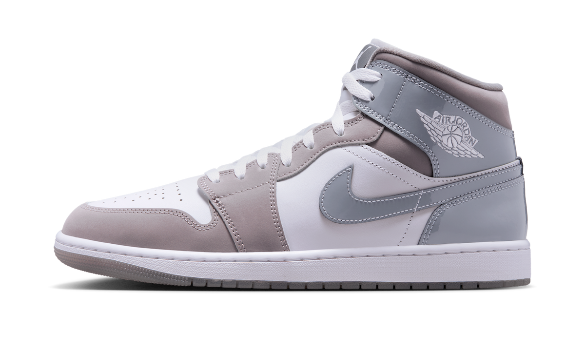 Air Jordan 1 Mid SE White Medium Grey Cool Grey HF3216-100 — Vista 1