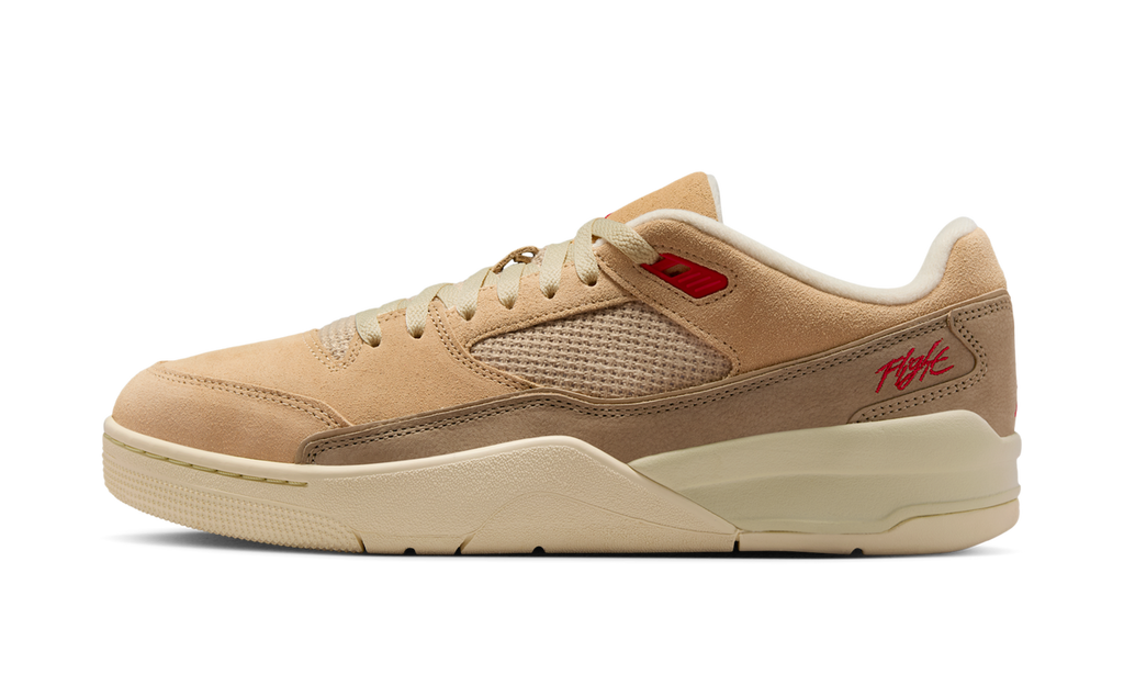 Air Jordan Flight Court Mushroom Desert Camo Fossil Fire Red HF3255-201 — Vista 1