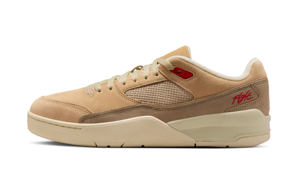 Air Jordan Flight Court Mushroom Desert Camo Fossil Fire Red HF3255-201 — Vista 1