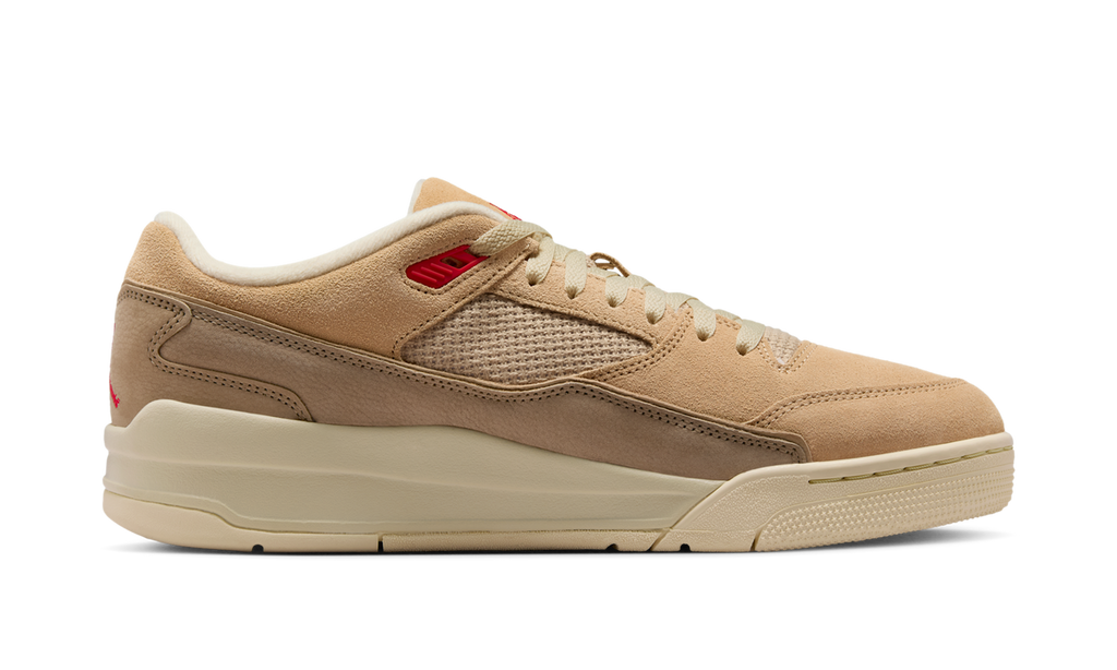 Air Jordan Flight Court Mushroom Desert Camo Fossil Fire Red HF3255-201 — Vista 2