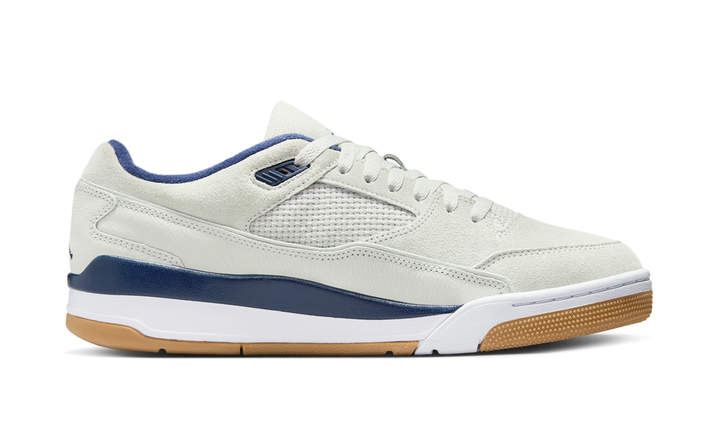 Air Jordan Flight Court Neutral Grey White Gum Light Brown Midnight Navy (GS) HF3333-004 — Vista 2