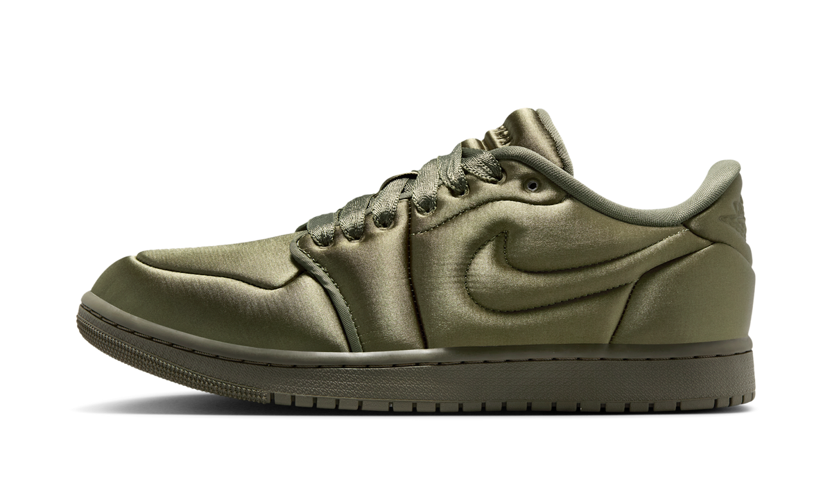 Air Jordan 1 Low Method of Make Satin Medium Olive (Women's) HF3969-201 — Vista 1