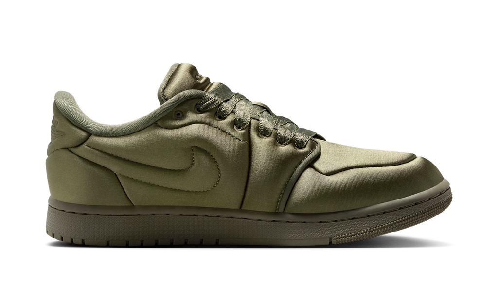 Air Jordan 1 Low Method of Make Satin Medium Olive (Women's) HF3969-201 — Vista 2