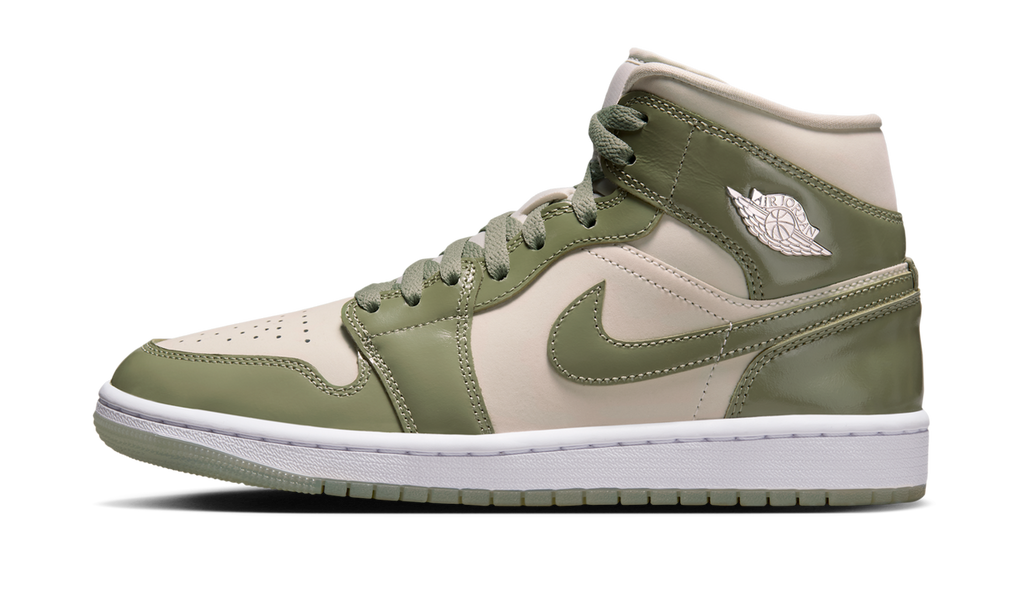 Air Jordan 1 Mid SE Sea Glass Oil Green (Women's) HF4079-003 — Vista 1