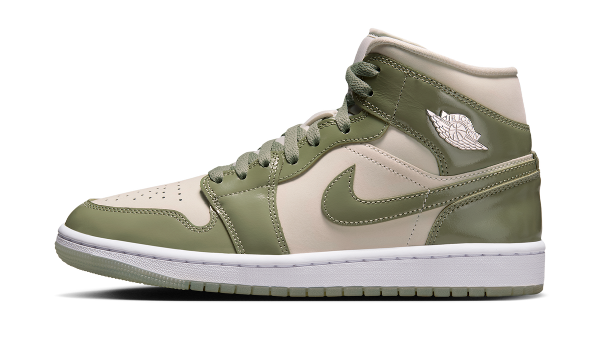 Air Jordan 1 Mid SE Sea Glass Oil Green (Women's) HF4079-003 — Vista 1
