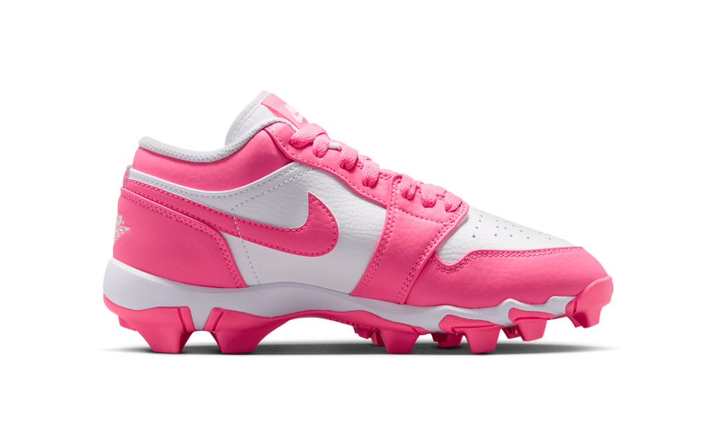 Air Jordan 1 Low Cleat White Digital Pink (GS) HF6885-102 — Vista 2