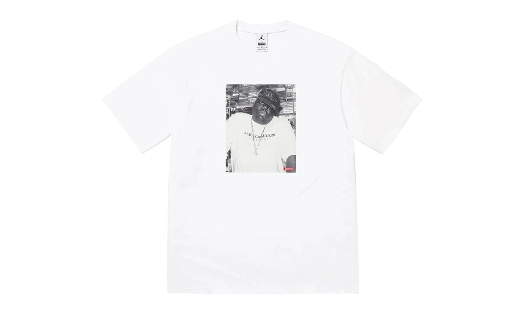 Supreme x Jordan Biggie S/S Top White