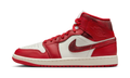 Air Jordan 1 Mid SE Red Cracked Leather (Women's) HJ9337-106 — Vista 1