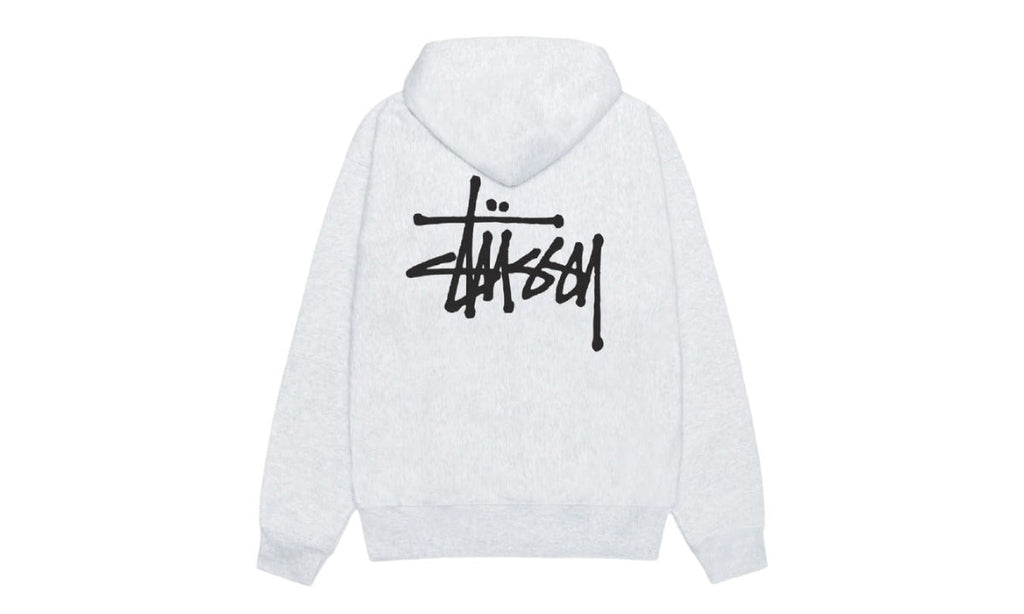 Stussy Basic Hoodie Ash Heather