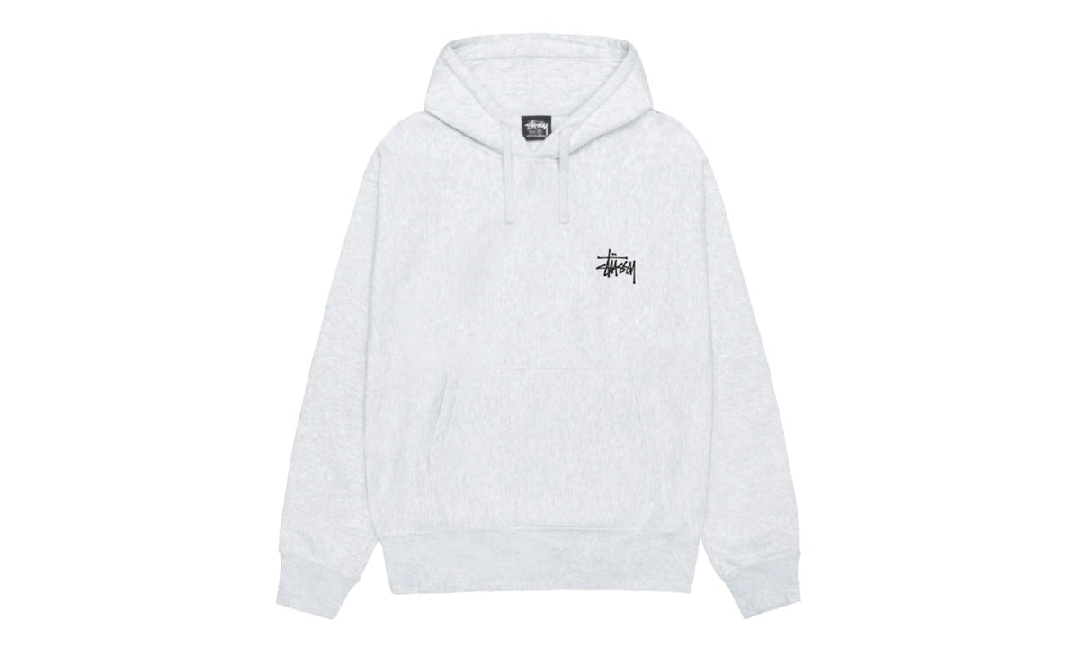 Stussy Basic Hoodie Ash Heather