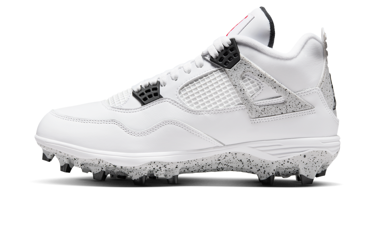 Air Jordan 4 Retro TD Cleat White Cement HQ0207-106 — Vista 1