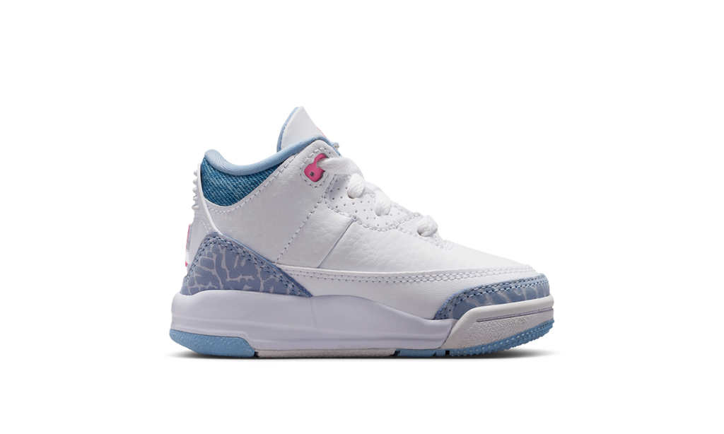 Air Jordan 3 Retro White Cobalt Bliss (TD) HQ0782-101 — Vista 2