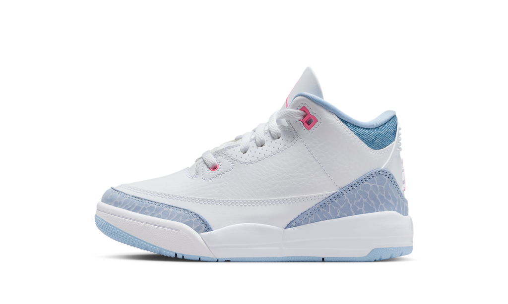 Air Jordan 3 Retro White Cobalt Bliss (PS) HQ0783-101 — Vista 1