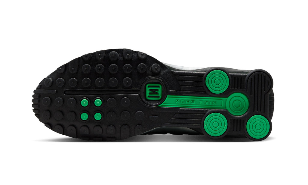 Nike Shox R4 Metallic Silver Green Shock — Foto 2