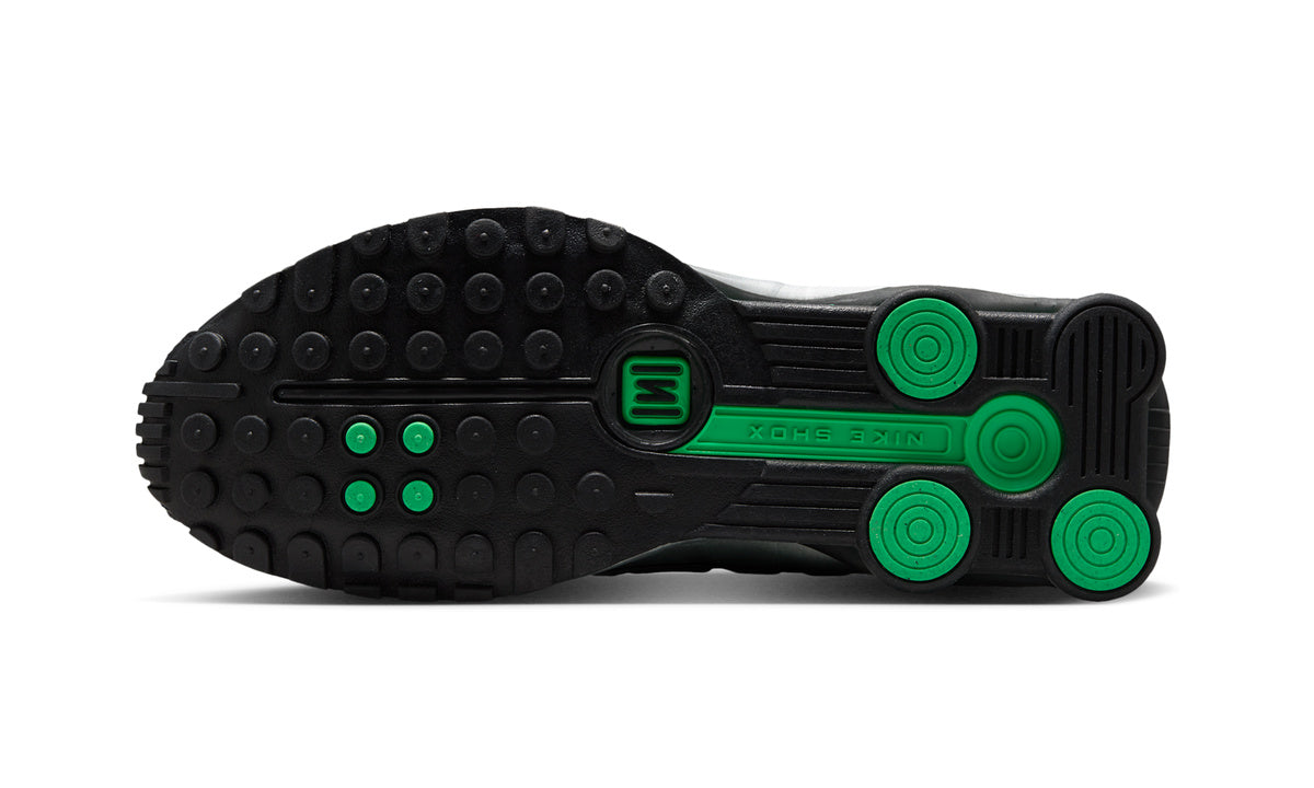 Nike Shox R4 Metallic Silver Green Shock — Foto 2