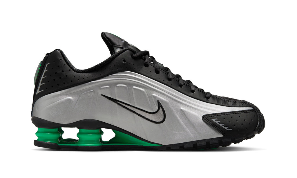 Nike Shox R4 Metallic Silver Green Shock — Foto 3