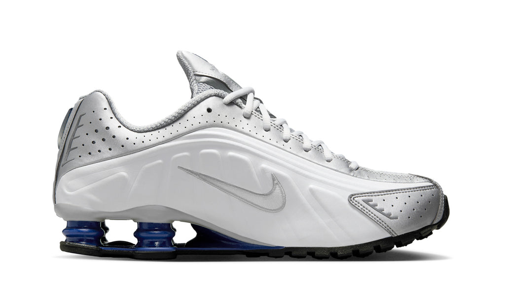 Nike Shox R4 Metallic Silver Deep Royal Blue — Foto 3