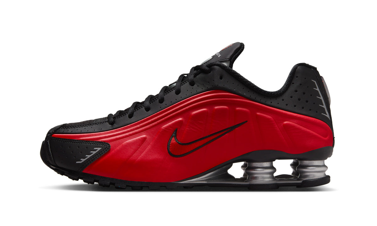Nike Shox R4 University Red Black Metallic Silver — Foto 1