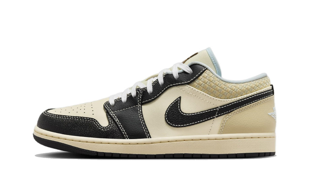 Air Jordan 1 Low SE Coconut Milk Black Muslin HQ3437-101 — Vista 1