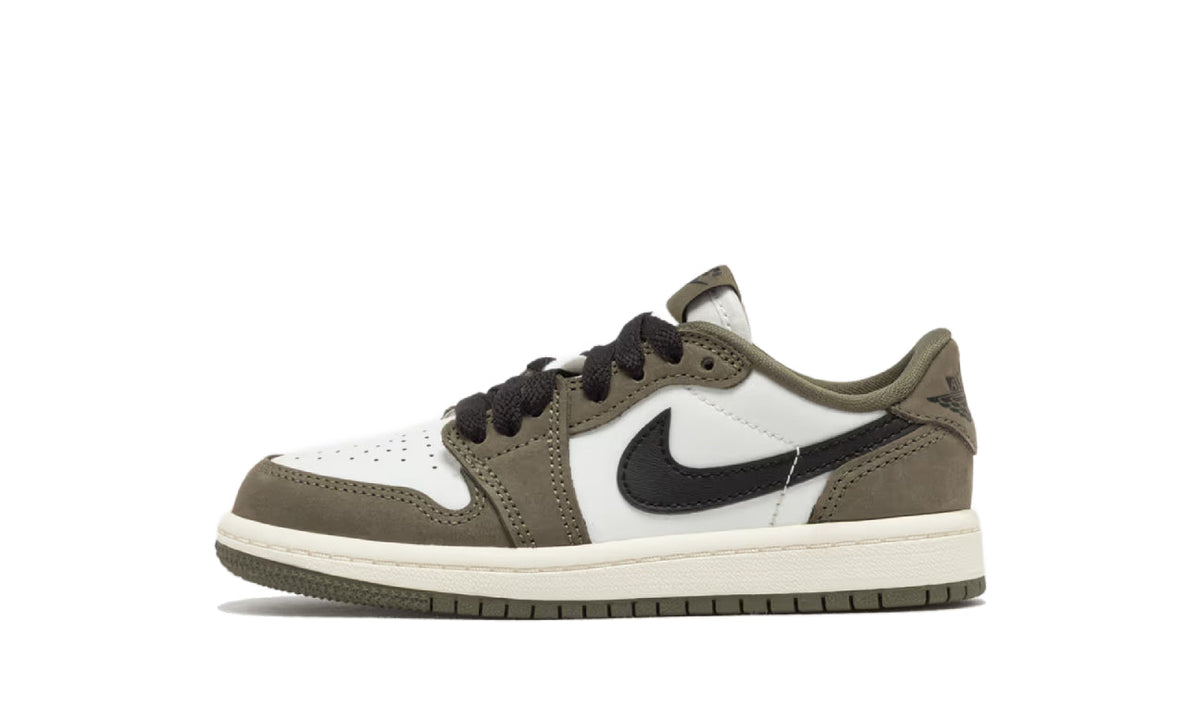 Air Jordan 1 Retro Low OG Medium Olive (PS) HQ6996-200 — Vista 1